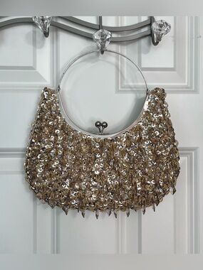 Vintage Inspired Beaded Evening Clutch NWOT